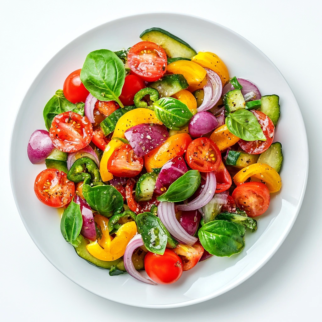 Овочевий салат з оливковою олією