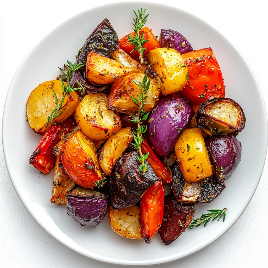 Запечені овочі з травами